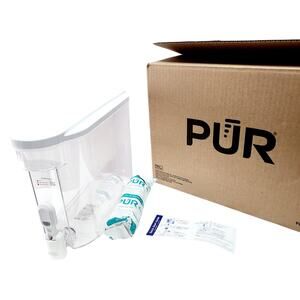 PUR PLUS 30-Cup Water Filter Dispenser with 1 Lead-Reducing PUR PLUS Filter New